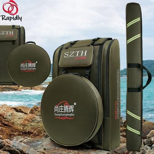 Fishing Backpack Outdoor Wear-resistant Waterproof Detachable Fishing Backpack Simple Large-capacity Multi-function Backpack