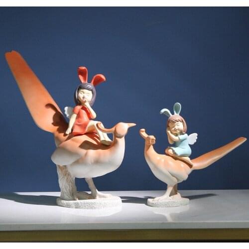 Dream Girl Heart Resin Decoration Decoration Creative Nordic Home Living Room Window Craft Valentines Day Gift Decoration