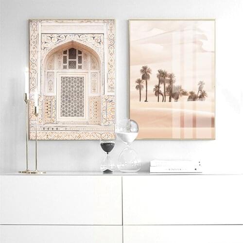 Self-adhesive Wall Stickers Vintage Window Landscape Painting Wall Art Posters Print Home Decor Wallpapers Room Decoration
