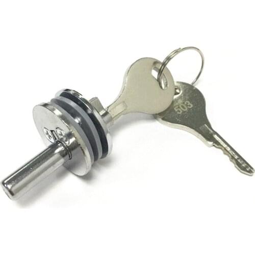 1Set Glass Display Cabinet Lock Jewelry Display Cabinet Anti-theft Sliding Door Lock Freezer/Drawer/Wine Cabinet/Security Lock