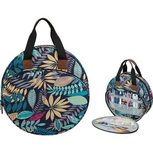 Knitting Needles Sewing Storage Bag Crochet Hooks Case Thread Yarn Embroidery Project Bag DIY Organizer Holder Wool Yarn Totes