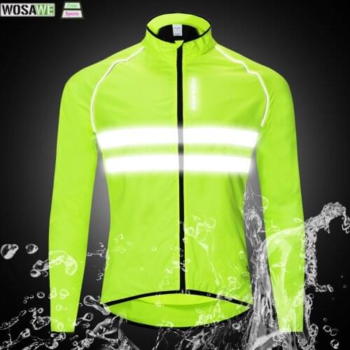 WOSAWE Cycling Jacket Bicycle Men Jersey Breathable Clothing MTB Windproof Reflective Quick Dry Coat Sports Equipment