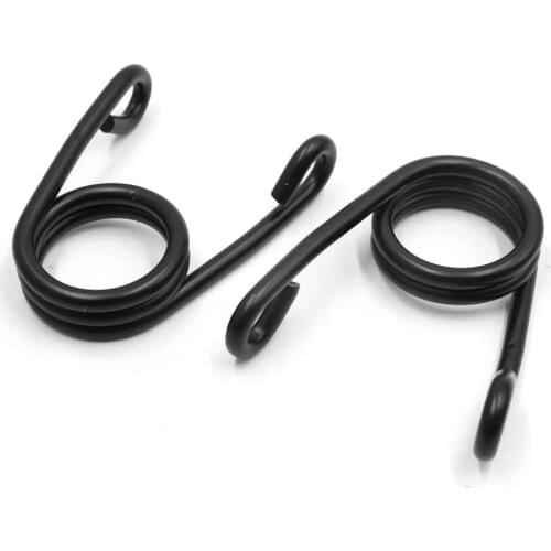 Uxcell 2Pcs Black V Shape Motorcycle Chopper Solo Seat Springs for Harley Davidson