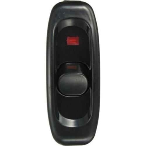 Inline ON/OFF Button Table Lamp Desk Light Cord Cable Switch 10A Inline Black White for Family Office Camping HG7068-HG7069