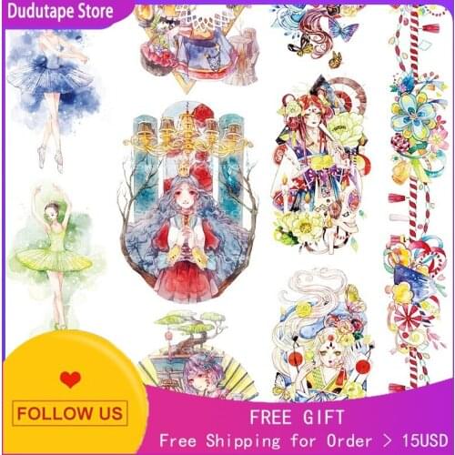 Washi Tape Domestic Student Roll Light Ballet Sticker