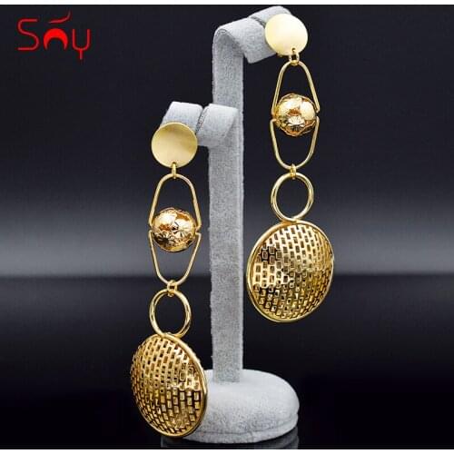 Sunny Jewelry Hot Selling Jewelry Findings Big Earrings Long Drop Dangle Earrings For Women Bohemia Jewelry For Engagement Gift
