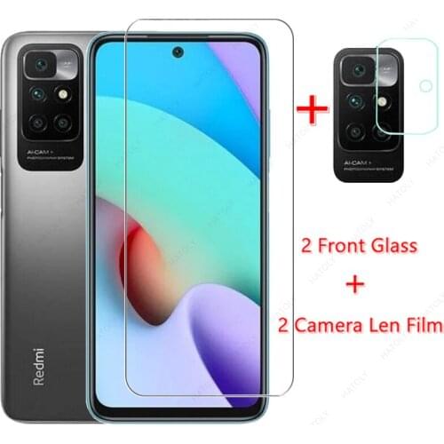 For Glass Xiaomi Redmi 10 Tempered Glass for Xiaomi Redmi 10 9 9T 9C 9A Note 10 Pro 4G 5G Phone Screen Protector Camera Len Film