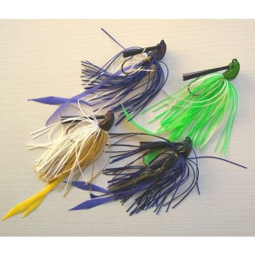 5pcs 14g Bullet Jig Head Rubber Jig Fishing hook Soft fishing lure fishing hook Mixed colors Free shipping