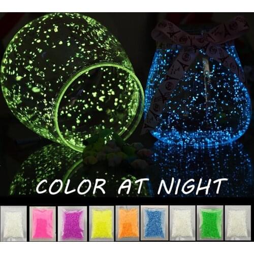 30g Luminous Sand Stones Aquariums Fish Tank Decoration Garden Park Road Pebbles Glow In Dark Ornaments For Party Supplies