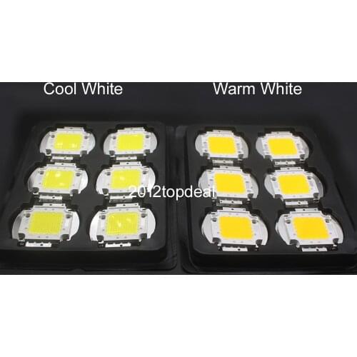 White / Warm White 10W 20W 30W 50W 100W LED light Chip DC 12V 36V COB Integrated LED lamp Diodes DIY Floodlight Spotlight Bulb