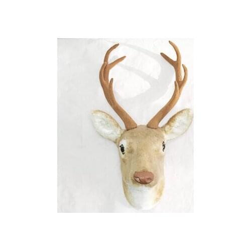 Free shipping christmas gift deer head decoration decorative deer head mounts
