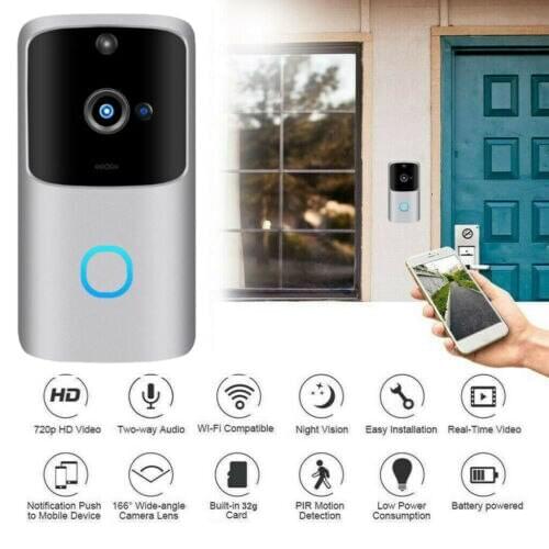 US Smart Video Wireless WiFi Door Bell IR Visual Camera Record Security System Remote Door Bell CCTV Chime Phone APP