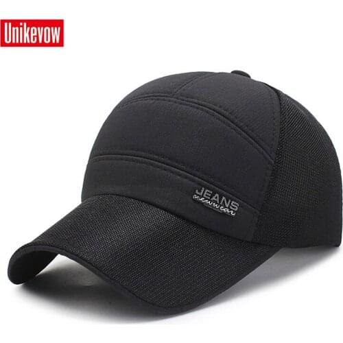 UNIKEVOW High quality Mesh Baseball Cap Unisex Sports Leisure Hats Jeans Sport Cap For Men Hip Hop Hats quick dry cap