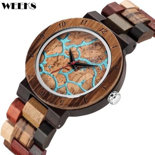 Men Wooden Watch Quartz Real Walnut Ebony Sandalwood Wristwatches Full Real Wood Band Clock Multi-function Male reloj de madera