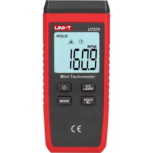 UNI-T UT373 Mini Digital Laser Tachometer LCD Display Non-Contact Tachometer RPM Speed Measurement Meter Odometer with Backlight