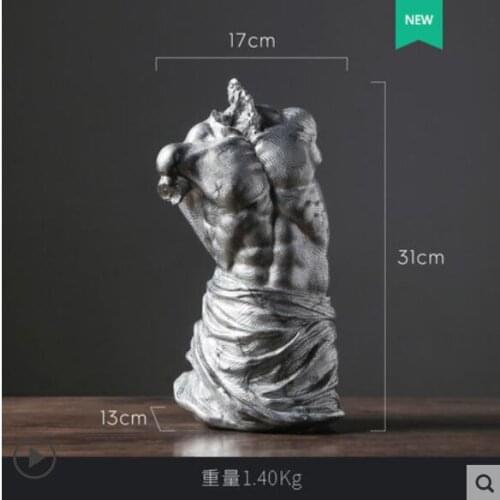 Home Nordic retro Greek mythology figures Artwork Sculpture ornaments American model house living decoration