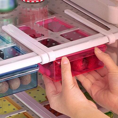 Refrigerator Fresh-keeping Partition Layer Multi-purpose Storage Rack Drawer Storage Box Plastic Storage Box