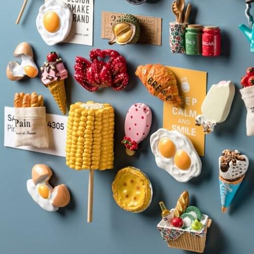 Fridge Magnet Home Decor Magnets Three-dimensional Magnetic Stickers Gift Sticker блокнот магнит 자석 наклейки на холодильник abcd