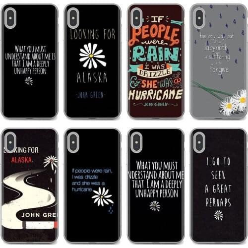 Soft Case Looking For Alaska Quote Map For iPhone iPod Touch 11 12 Pro 4 4S 5 5S SE 5C 6 6S 7 8 X XR XS Plus Max 2020