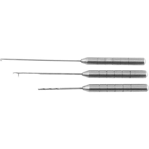 Aluminum alloy three - piece set silver threading needle stainless steel bait needle