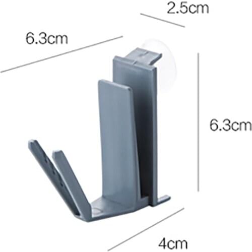 Wall-mounted Toothpaste Toothbrush Holder Rack Suction Cup Bathroom Storage Shelf Tumblers Cup Hanging Household Accessories