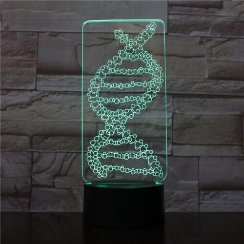 Abstract Shape 3D Night Light 7 Changing Lamp Multi-colored Light 3D Hologram Illusion Table Lamp For Kids Novelty baby lamp1638