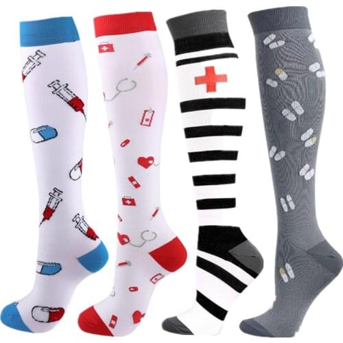 Newest Compression Stockings Knee High 20-30 Mmhg Fit for Medical,Edema,Diabetes,Varicose Veins,Nursing,Circulation,Pregnancy