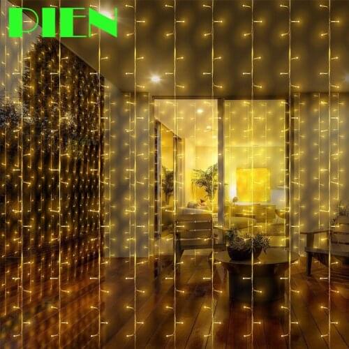 Светодиодные гирлянды-шторы PIEN China At AliExpress