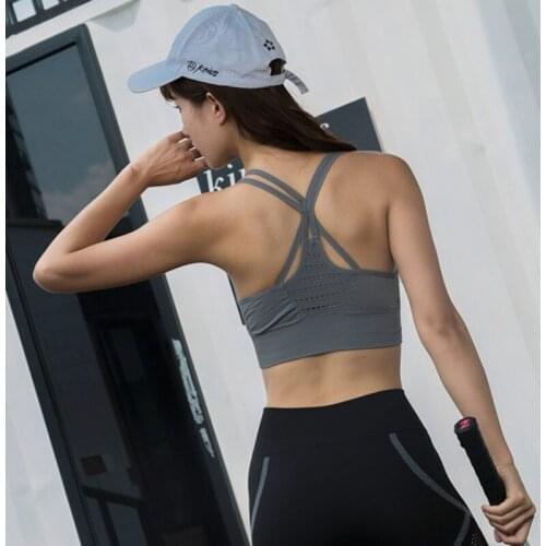 Sexy Y-shaped Sports Bra Quick-drying Push Up New Fashion Hollow Sujetador Deportivo Breathable Beautiful Back Brassiere Sport