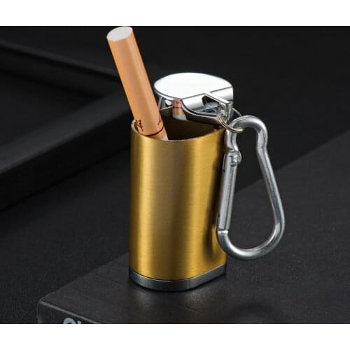 Portable Ashtray Keychain Outdoor Carabiner Cigarette Accessories Gadgets For Mountaineering Enthusiasts Small And Light Gifts