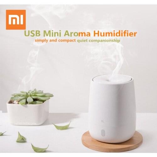 Xiaomi Mijia Youpin HL Portable USB Mini Air Aromatherapy Diffuser Humidifier Quiet Aroma Mist Maker 7 Light Color Home Office