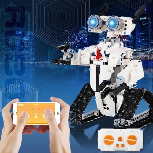 KEYAMI Remote control robot RC Tracked Robot APP Remote Control Building Blocks Creator Programming Bricks Children Toys Gifts