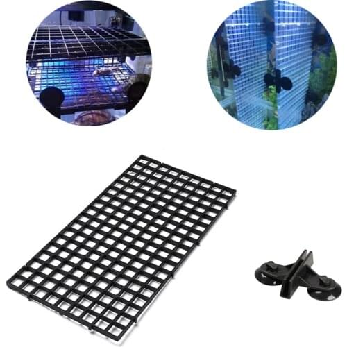 Fish Tank Plastic Isolation Divider Filter Patition Board Aquarium Net Divider Holder Filter Accessories Cleaning Tool