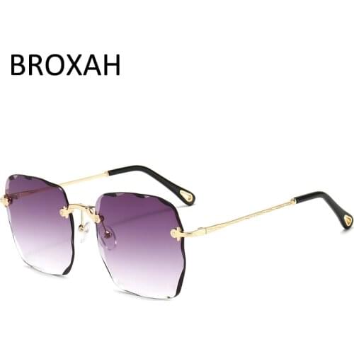 Fashion Sunglasses Women Metal Sun Glasses for Woman Ocean Lens Shopping Sunglasses Ladies Shades