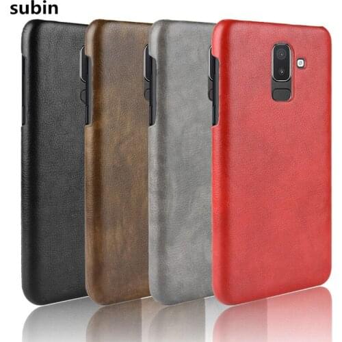 For Samsung Galaxy J8 2018 ShockProof luxury PU Leather Hard Back Cover Case For Samsung J 8 2018 J800F J800 J800FN Phone Case