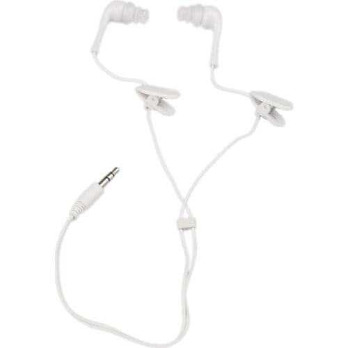 2Pack 3.5mm Waterproof Earphone IPX8 Headset Headphone with Clip on Diving Swimming Underwater For Media Player MP3 iPod