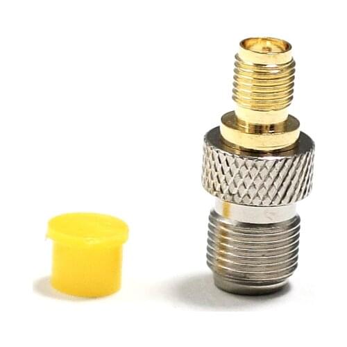 1PC NEW F Female Jack to SMA Female Jack RF Coax Adapter convertor Straight Goldplated wholesale