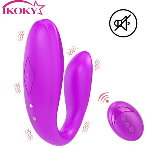 10 Frequency Silicone Stimulator Sex Toy For Woman Wireless Remote Control U Shape Clitoris Vibrators G Spot Vibrator Dual Motor