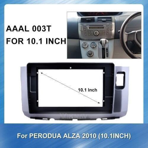 2 din Radio Fascia for PERODUA ALZA 2010 Stereo Audio Panel Mount Installation Dash Kit Frame Adapter Radio Stereo DVD