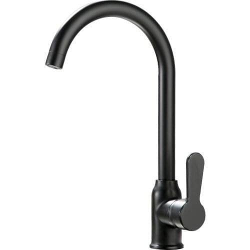 Free Shipping Black kitchen faucet hot and cold household copper sink balcony laundry basin sink faucet