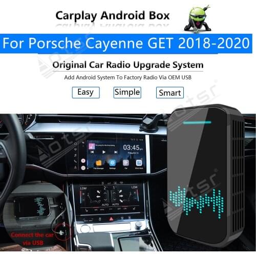 For Porsche Cayenne GET 2018 - 2020 Car Multimedia Player Radio Upgrade Carplay Android Apple Wireless CP Box Activator Map Navi