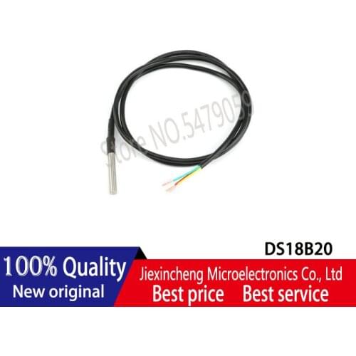 DS18B20 Stainless Steel Package Waterproof Temperature Probe Temperature Sensor 18B20 1M