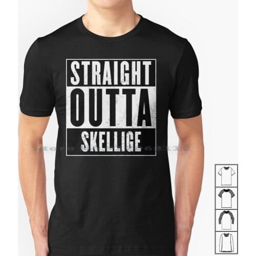 Straight Outta Skellige T Shirt 100% Cotton Kaer Morhen The 3 Wild Hunt Netflix Henry Cavill Geralt Of Rivia Yennefer Skellige