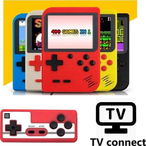Video Game Console 3 Inch Screen 8 Bit Video Game Player 400 in 1 Two Role Remind of Childhood Memory Retro Video Game Player
