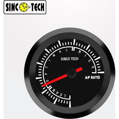 2" 52mm LCD White-Color Air Fuel Ratio Meter high Speed Stepper Motor Gauges