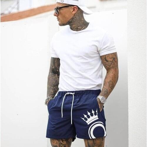 Summer Mens Fashion Tide Brand Casual Sports Polyester Quick-Drying Three-Point Shorts Seaside Surfing Swimming Beach Shorts
