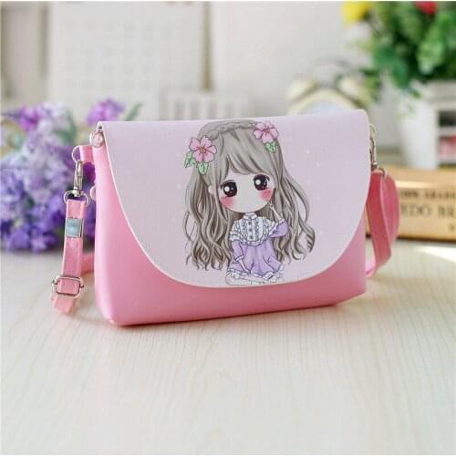 Longmiao Small Bag Wallets Purses Cute Girls Cartoon Women Messenger Bag Wallet Children Kids Long Folding Clutch Coin Purse
