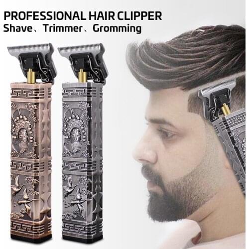 T Type Electric Hair Clipper Hair Trimmer For Men Rechargeable Electric Shaver Beard Barber Hair Cutting Machine Styling Tools