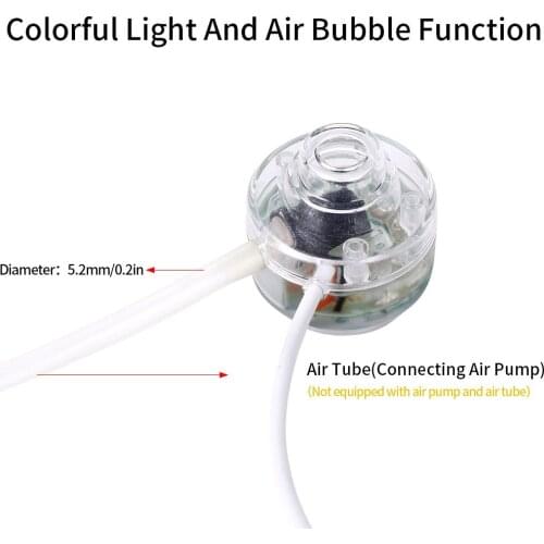 Mini Fish Tank Bubble Diving Led Light Aquarium Light Color Changing Gold Fish Tank Lighting Decoration Ornaments
