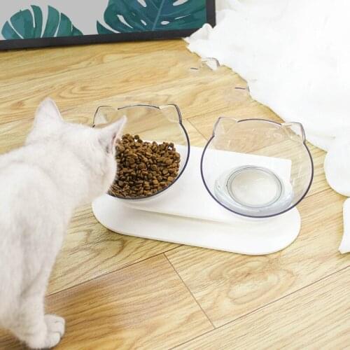 Non-slip Cat Bowls Double Bowls With Raised Stand Pet Food And Water Bowls For Cats Dogs Feeders Cat Bowl Pet Supplies 29